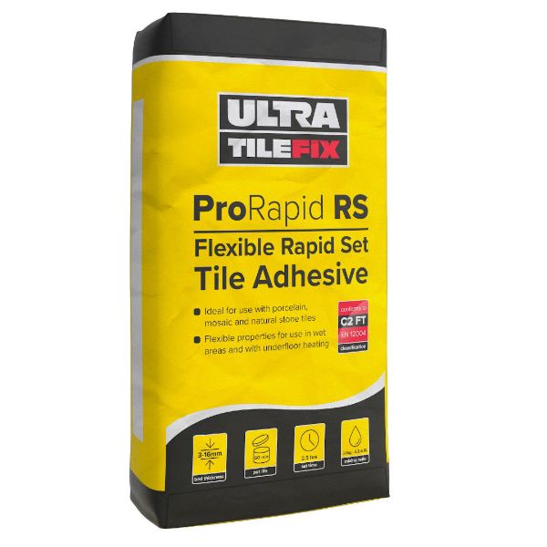 Picture of Flexible Rapid Set Grey Adhesive 20kg PRO RS20 (Yellow)