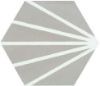 Picture of Meraki Grey Matt Hexagon Tile 19.8x22.8 cm