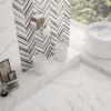 Picture of Selecta Carrara White Semi-Polished Tile 75x75 cm