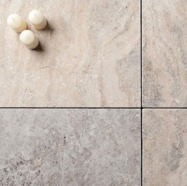 ash travertine tumbled