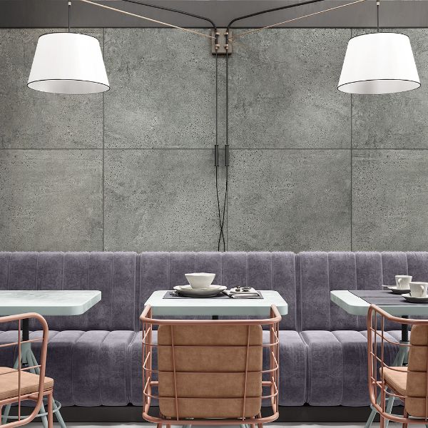 Picture of Space Grey Matt Stone Effect Tile 79.8x79.8 cm