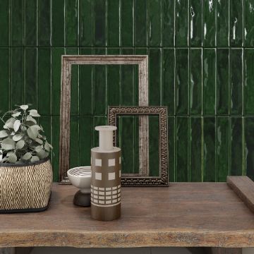 Show details for Heritage Green Polished Floor and Wall Tile 5x25 cm Picture of Heritage Green Polished Floor and Wall Tile 5x25 cm