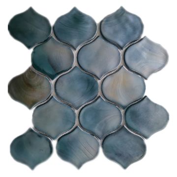 Show details for Costa Arabesque Green Mosaic Tile 26.4x28.3 cm Picture of Costa Arabesque Green Mosaic Tile 26.4x28.3 cm