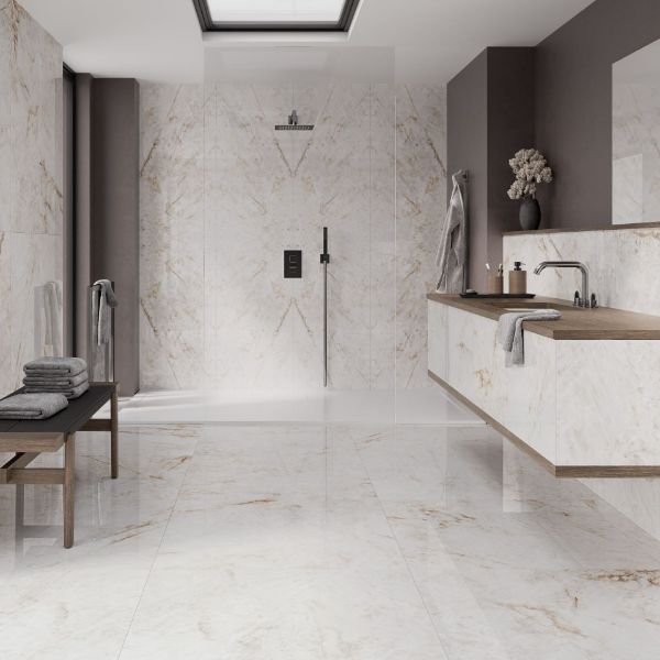 Picture of Chile White Polished Bookmatch (B) 60x120 cm