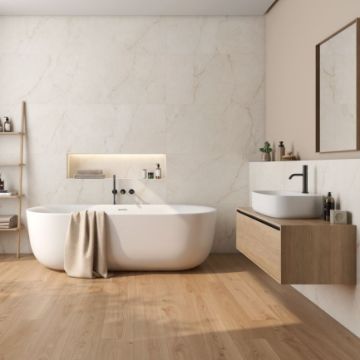 Show details for Elegance Crema Matt Tile 90x90 cm Picture of Elegance Crema Matt Tile 90x90 cm