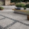 grey terrazzo slabs