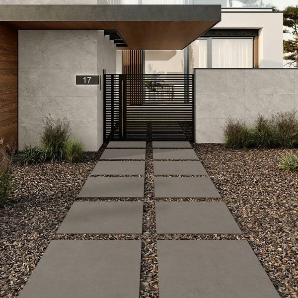 taupe porcelain paving